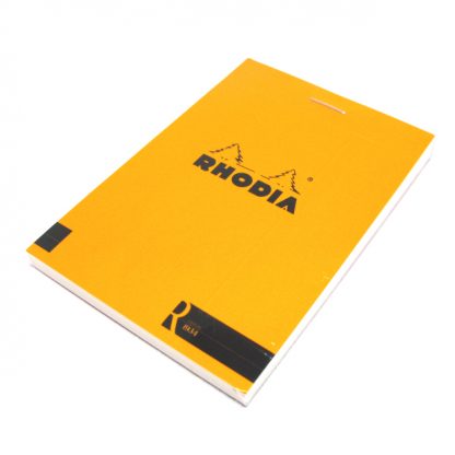 Top Rhodia R Bloc No. 11 Head-Stapled Lined Paper Notepad 74 x 105 (Orange)