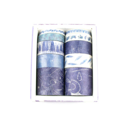 10 Blue Washi Tape Pack