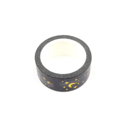 Beautiful Black and Gold Stars Washi Tape