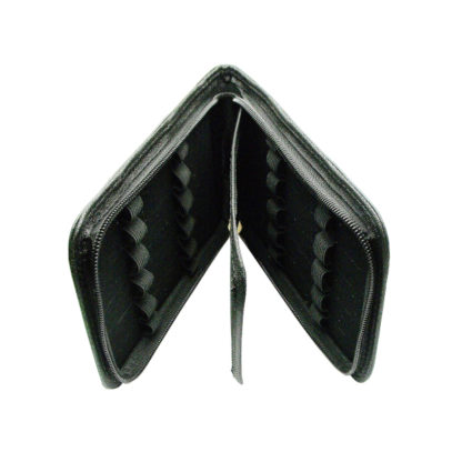 Black Leather 12 Pens Case