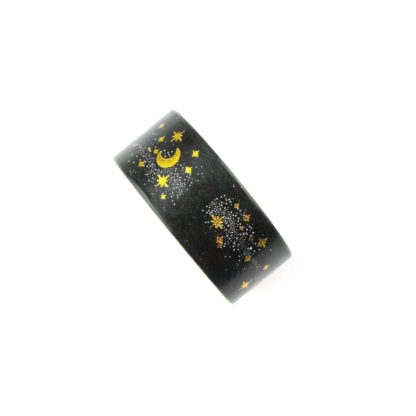 Modern Black and Gold Stars Washi Tape