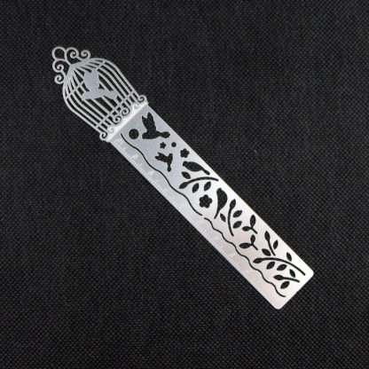 Silver Bird Cage Page Marker