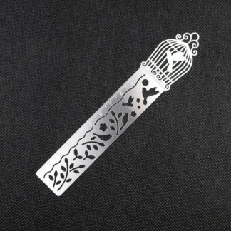 Silver Bird Cage Page Marker - Bookmark Ruler