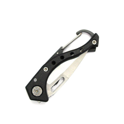 Stainless Steel Folding Pocket Knife (Black)