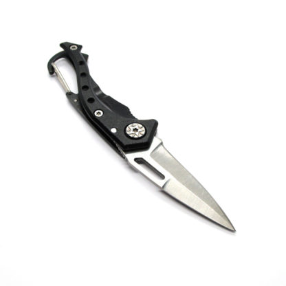 Stainless Steel Folding Pocket Knife Blade (Black)