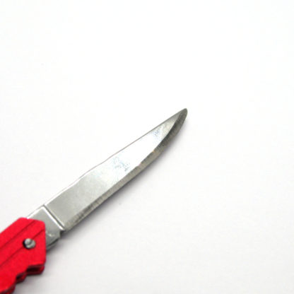 Stainless Steel Key Folding Pocket Knife Blade (Red)