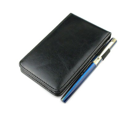 Top Leather Pocket Notepad (Black)