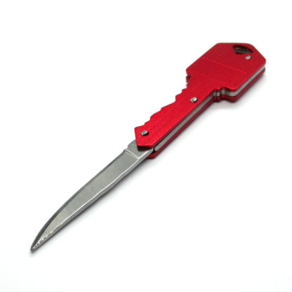 Top Stainless Steel Key Folding Pocket Knife (Red)