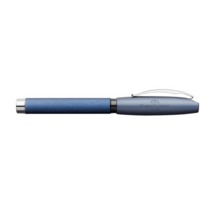 Faber-Castell Essentio Aluminium Fountain Pen Side With Cap (Blue)