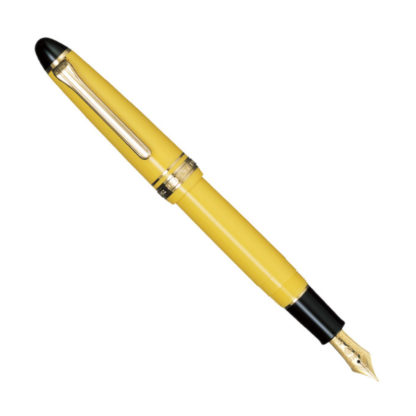 Genuine Sailor 1911 Standard Fountain Pen (Yellow with Gold Trim)