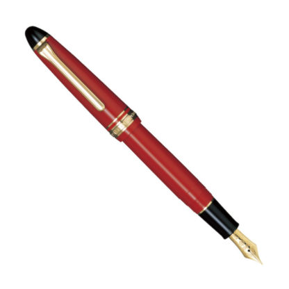 Luxury Sailor 1911 Standard Fountain Pen (Red with Gold Trim)