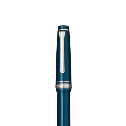 Sailor Professional Gear Slim (Sapporo) Fountain Pen Cap (Metallic Blue with Rhodium Trim)