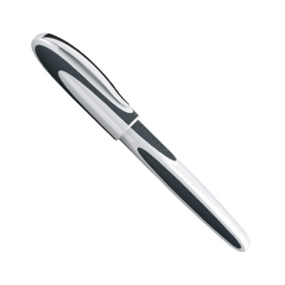 Schneider Ray Rollerball Pen Capped (White dark Grey)