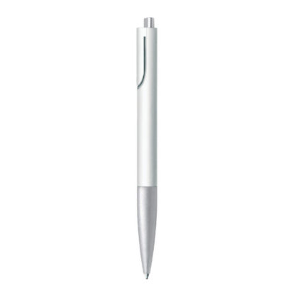 Top Lamy Noto Ballpoint Pen (Silver and White)