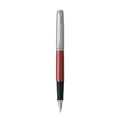 Top Parker Jotter Fountain Pen (Kensington Red)