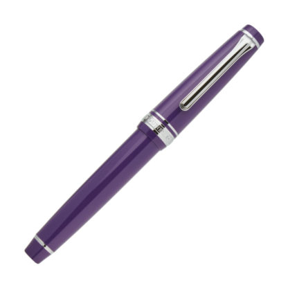 Top Sailor Professional Gear Slim (Sapporo) Fountain Pen (Blueberry with Rhodium Trim)