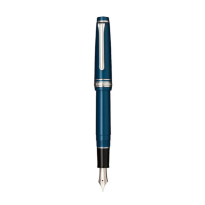 Top Sailor Professional Gear Slim (Sapporo) Fountain Pen (Metallic Blue with Rhodium Trim)