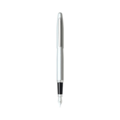 Top Sheaffer VFM Fountain Pen (Strobe Silver)