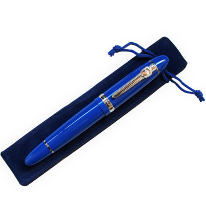 Blue Velvet Pen Pouch Fountain Pen