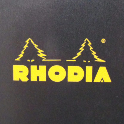 Genuine Rhodia Classic 5 x 5 Squared Paper Stapled Notebook Black