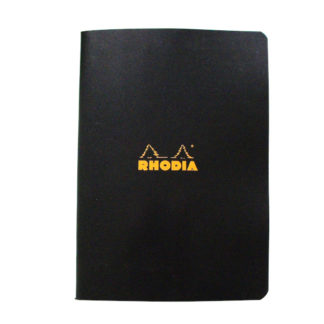 Rhodia Classic 5 x 5 Squared Paper Stapled Notebook A5 148 x 210 (Black)