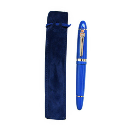 Velvet Pen Pouch Blue