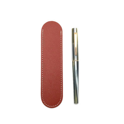 Brown Leather Pen Sleeve