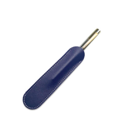 Leather Pen and Pencil Sleeve (Blue)
