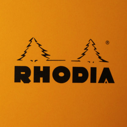 Rhodia Classic Wirebound Lined Paper A5 Notepad Logo (Orange)