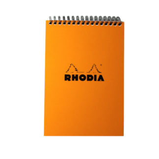 Rhodia Classic Wirebound Lined Paper Notepad A5 148 x 210 (Orange)
