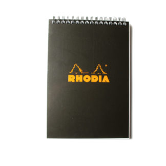 Rhodia Classic Wirebound Notepad A5 148 x 210 (Black)