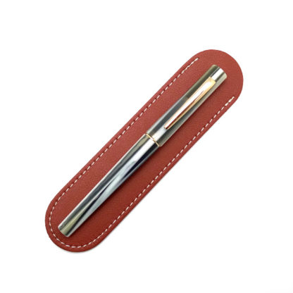 Top Leather Pen Sleeve (Brown)