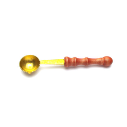 Vintage Brown Sealing Wax Spoon