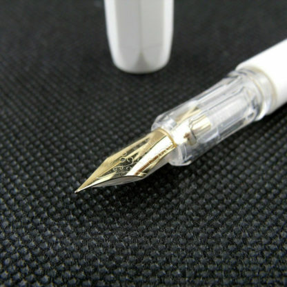 Hexagon Pocket Fountain Pen (White) With EF Nib
