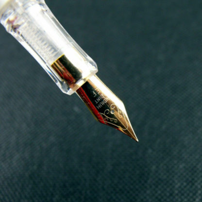 Hexagon Pocket Fountain Pen (White) With Gold EF Nib