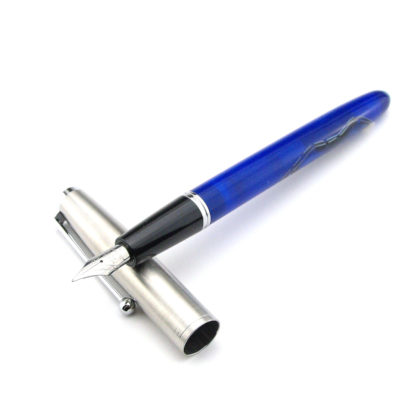 Jinhao 51A Fountain Pen and Cap (Blue Acrylic)