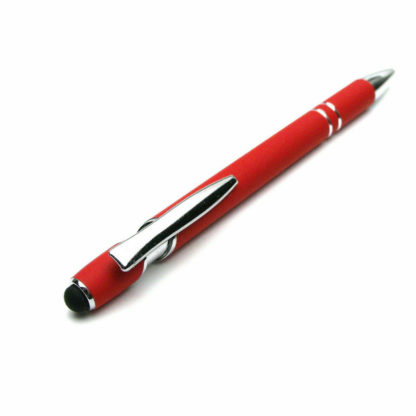 Red Metal Touch Multi Ballpoint Pen Clip