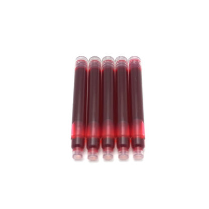 Top Levenger Slim Fountain Pen Ink Cartridges (Red)