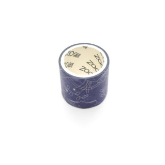 Abstract Blue Drawing Washi Tape