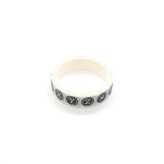 Black and White Alphabet Washi Tape