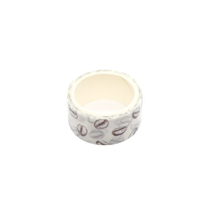 Black and White Coffee Beans Washi Tape