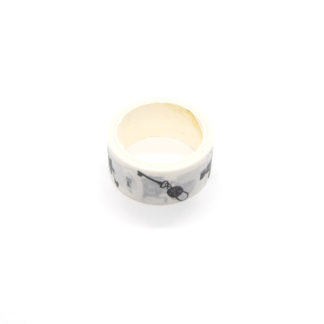 Black and White Objects Washi Tape