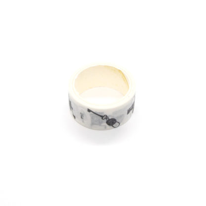 Black and White Objects Washi Tape