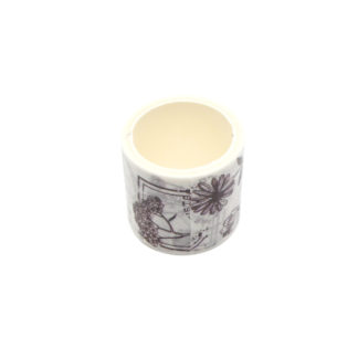 Black and White Plants Washi Tape
