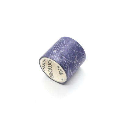 Modern Abstract Blue Drawing Washi Tape