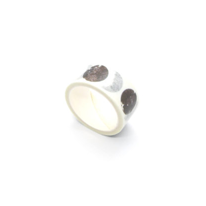 Modern Black and White Circles Washi Tape