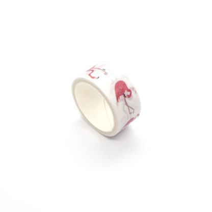 Modern Dark Pink Flamingos Washi Tape