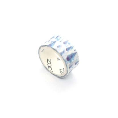 Modern White and Blue Drops Washi Tape
