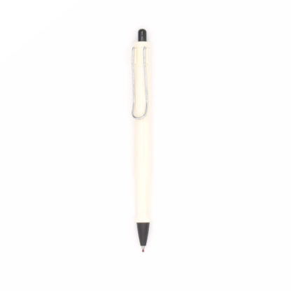 White Jinhao 598 Gel Pen With Metal Clip