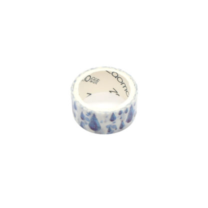 White and Blue Drops Washi Tape